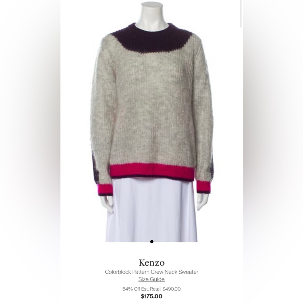 Kenzo Color Block Sweater